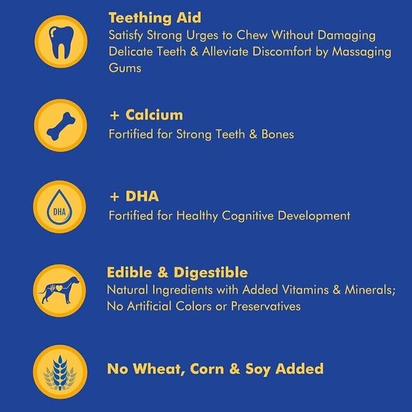 N-Bone Puppy Teething Ring Chicken Flavor (1 Pack Of 6 Rings) SEALED BAG - Picture 7 of 7